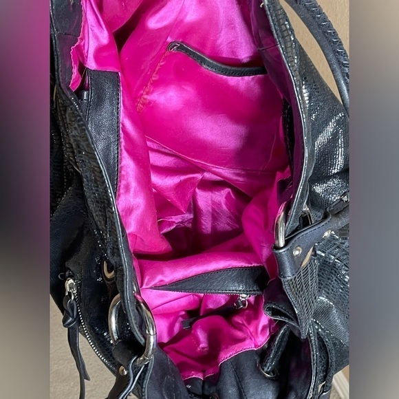 CHEZ FINE LEATHER GOODS by CHERYL LEATHER SNAKE HANDBAG SHOULDER LARGE‌ - Picture 8 of 9